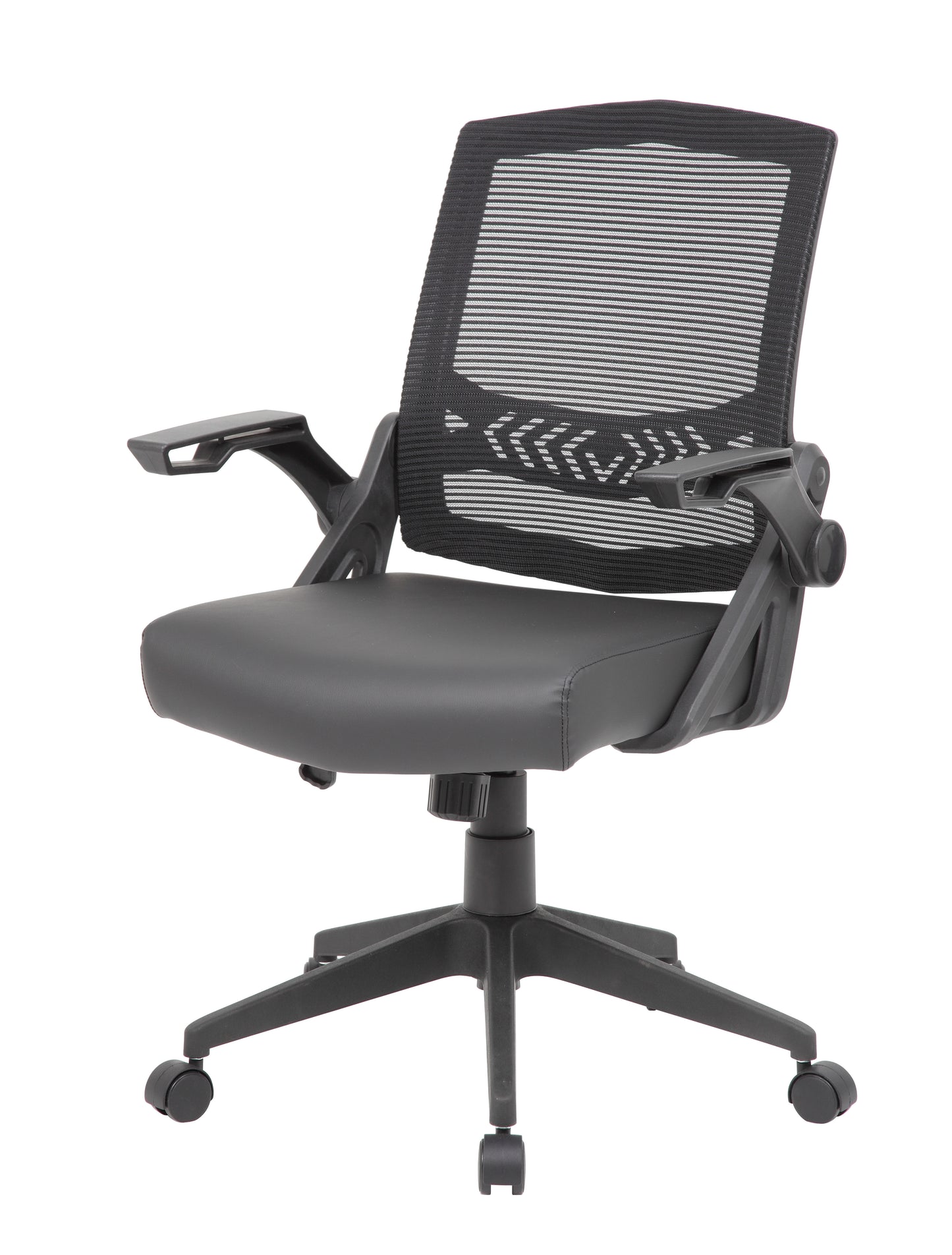 Boss Black Flip Arm Mesh Task Chair