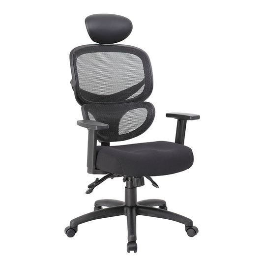 Boss Multi-Function Mesh Task Chair w/Headrest