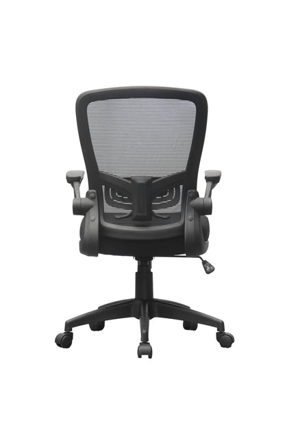 Boss Black Mesh, Flip Arm, Task Chair, Black Frame