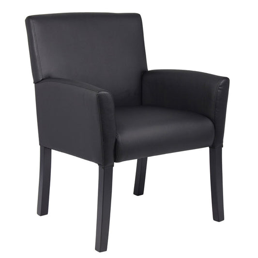 Boss Box Arm guest, accent or dining chair W/Black Base