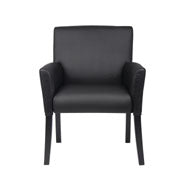 Boss Box Arm guest, accent or dining chair W/Black Base