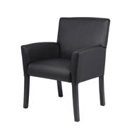 Boss Box Arm guest, accent or dining chair W/Black Base