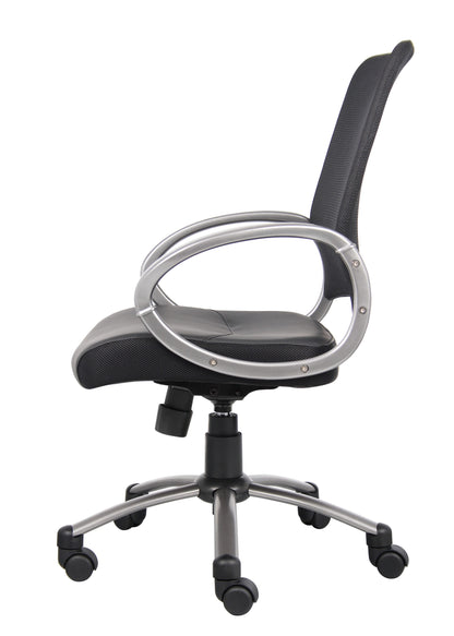 Boss Mesh Back W/ Pewter Finish Task Chair