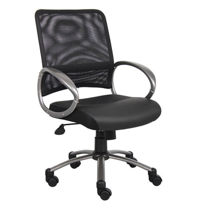 Boss Mesh Back W/ Pewter Finish Task Chair