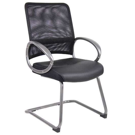 Boss Mesh Back W/ Pewter Finish Guest Chair