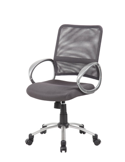 Boss Mesh Back W/ Pewter Finish Task Chair