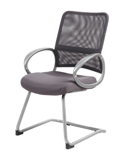 Boss Mesh Back W/ Pewter Finish Guest Chair