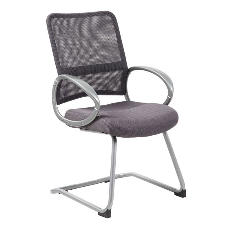 Boss Mesh Back W/ Pewter Finish Guest Chair