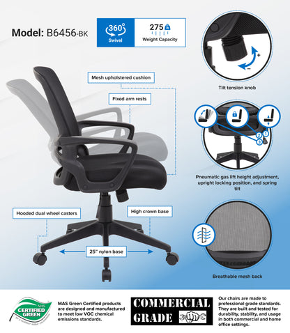 Boss Mesh Task Chair, Black