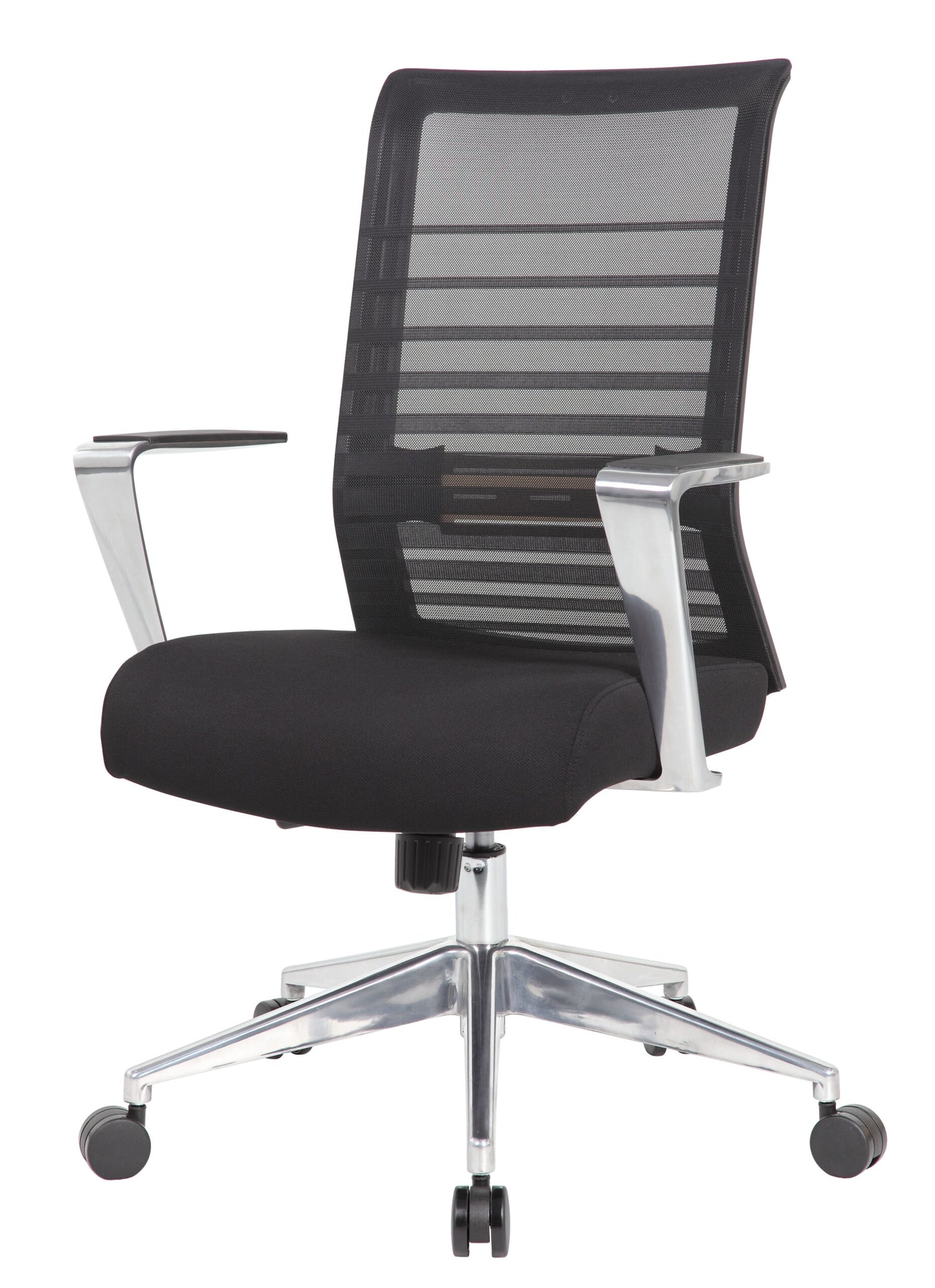 Boss Horizontal Mesh Back Task Chair, Aluminum Arms/Base