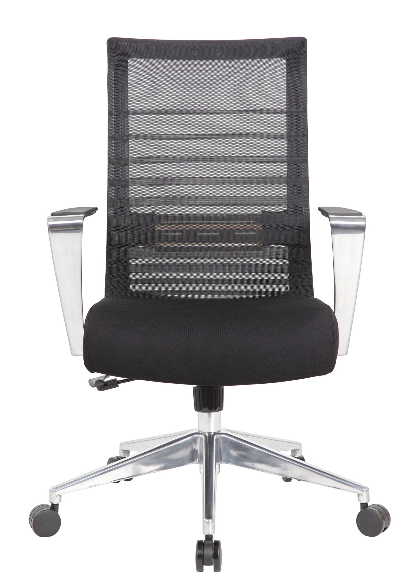 Boss Horizontal Mesh Back Task Chair, Aluminum Arms/Base