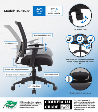 Boss Mesh Back Task Chair