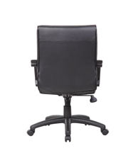 Boss Mid Back Executive Chair In LeatherPlus