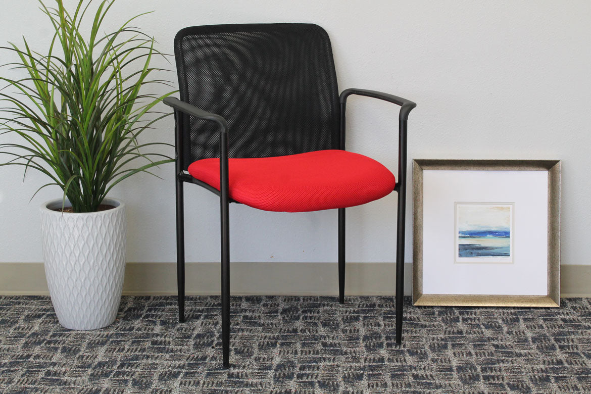 Boss Stackable Mesh Guest Chair