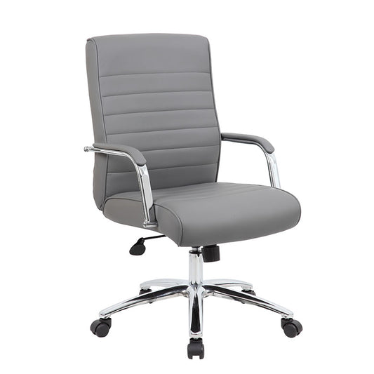 Boss Modern Executive Conference Chair-Ribbed Grey