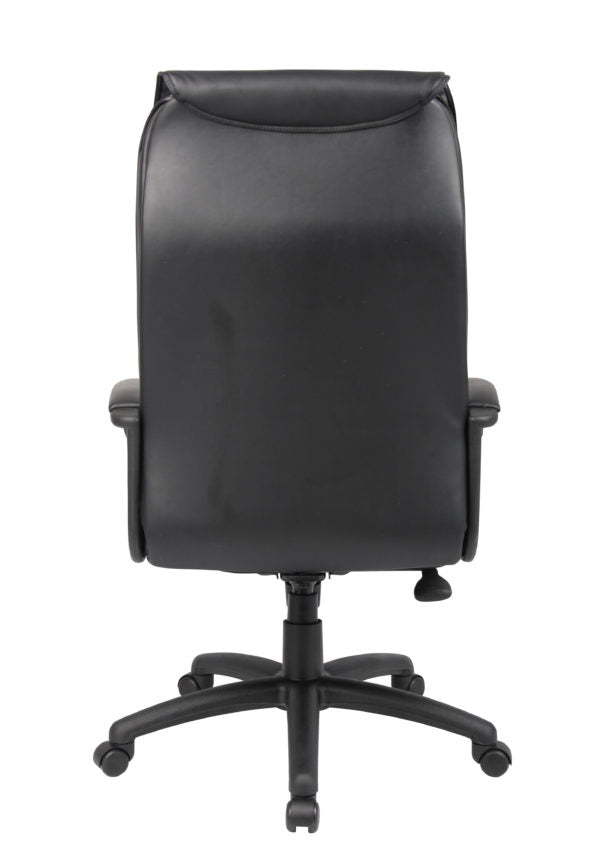 Boss Executive Leather Plus Chair W/Padded Arm