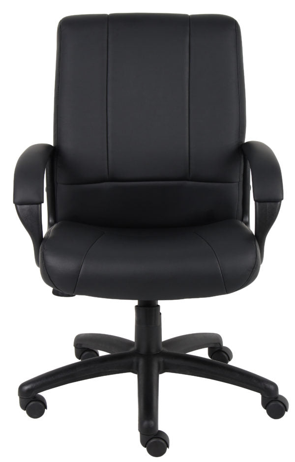 Boss Caressoftplus Vinyl Executive Mid Back Chair