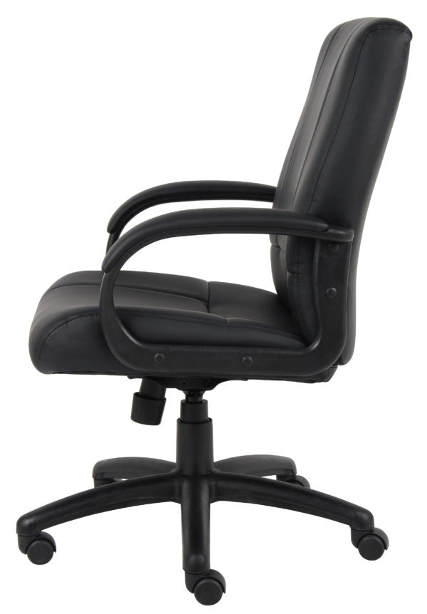 Boss Caressoftplus Vinyl Executive Mid Back Chair