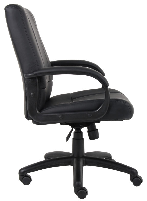 Boss Caressoftplus Vinyl Executive Mid Back Chair