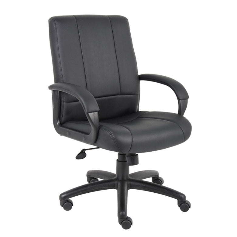 Boss Caressoftplus Vinyl Executive Mid Back Chair