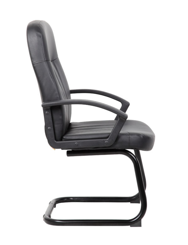 Boss Executive Leather Budget Guest Chair