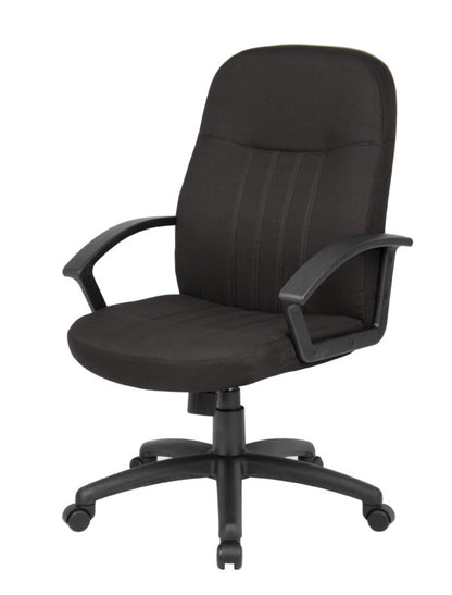 Boss Mid Back Fabric Managers Chair In Black