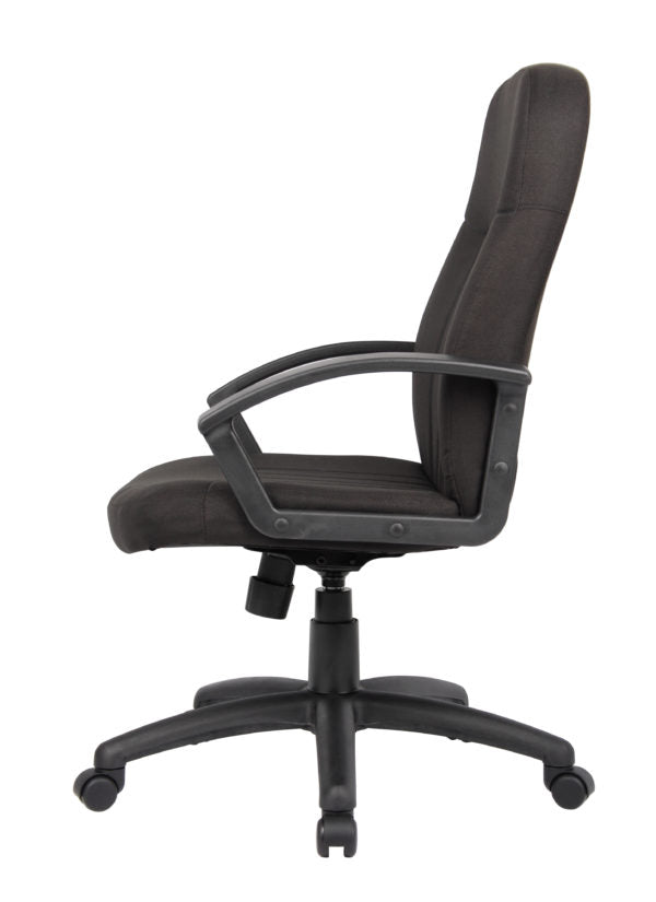 Boss Mid Back Fabric Managers Chair In Black