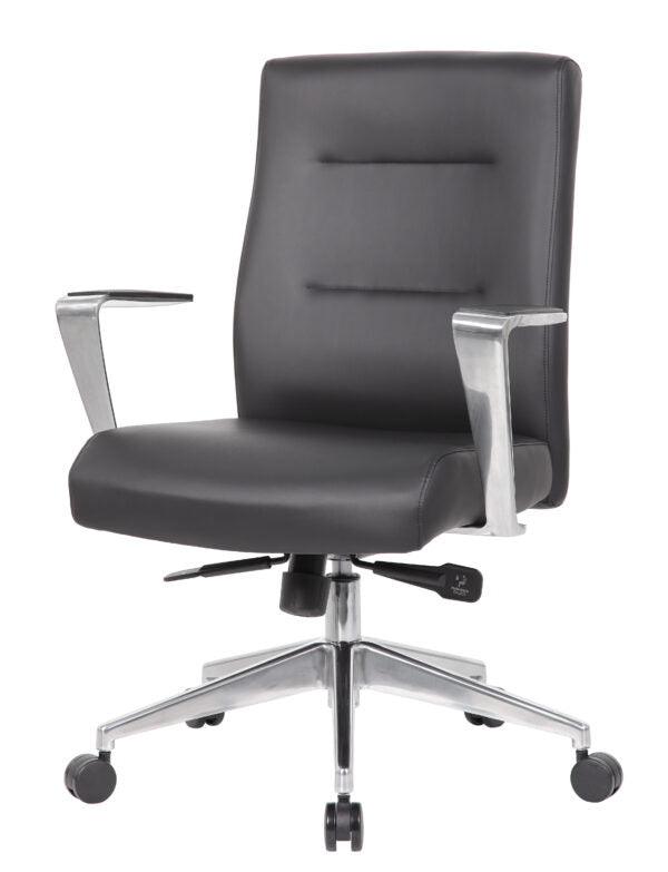 Boss Modern Conference Chair with Aluminum Arm & Base