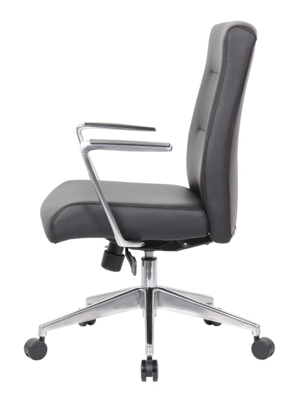 Boss Modern Conference Chair with Aluminum Arm & Base