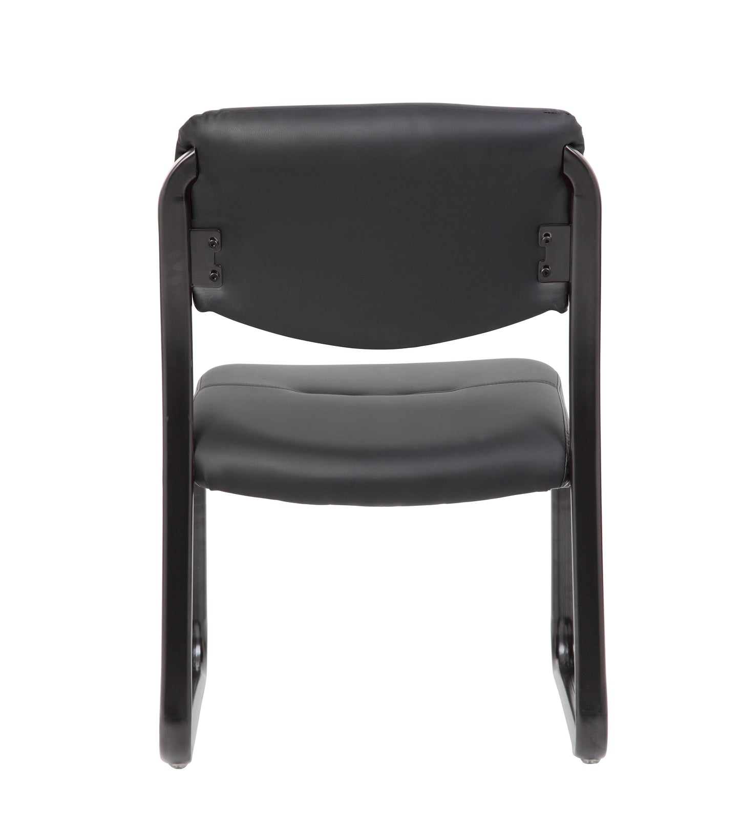 Boss Leather Sled Base Side Chair