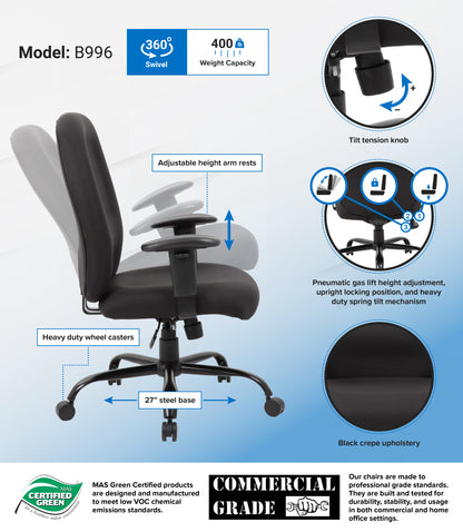 Boss Heavy Duty Task Chair