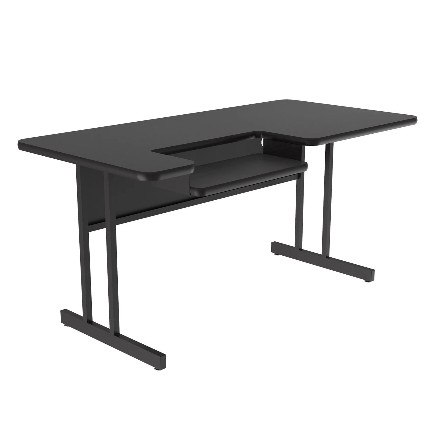 Bi-Level Work Station And Student Desk High-Pressure Laminate