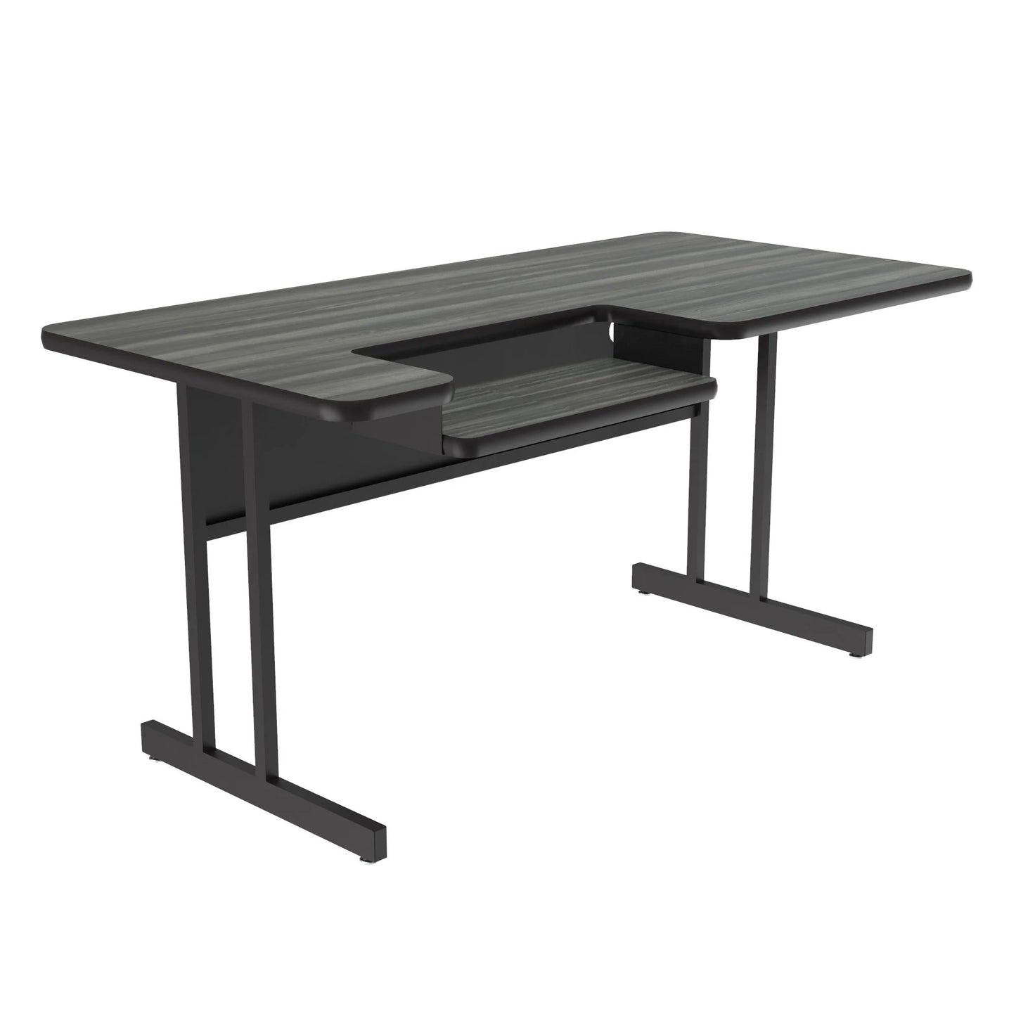 Bi-Level Work Station And Student Desk High-Pressure Laminate