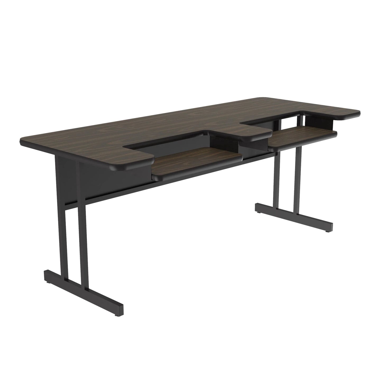 Bi-Level Work Station And Student Desk High-Pressure Laminate