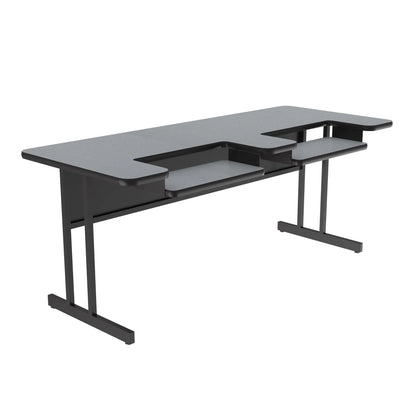 Bi-Level Work Station And Student Desk High-Pressure Laminate