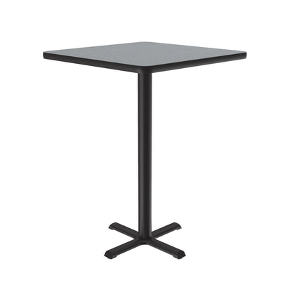 Square Stool/Standing Height Café & Breakroom Table Thermal Fused Laminate