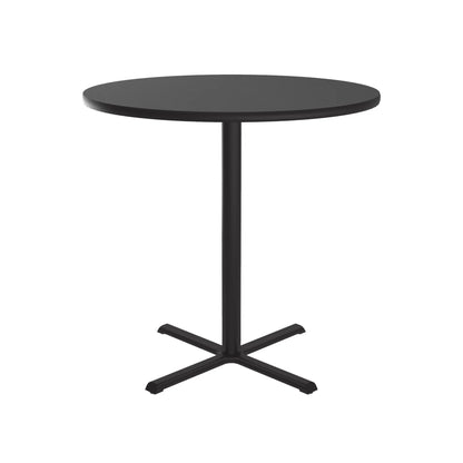 Round Stool/Standing Height Café & Breakroom Table Thermal Fused Laminate