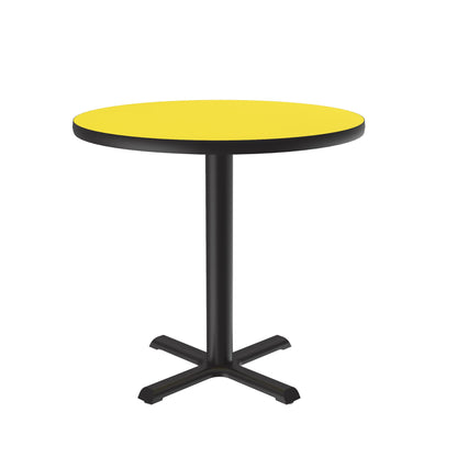 Round Table Height Café & Breakroom Table High-Pressure Laminate