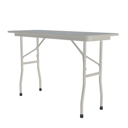 Commercial High-Pressure Folding Tables, Standard Height-Stone Look Laminate