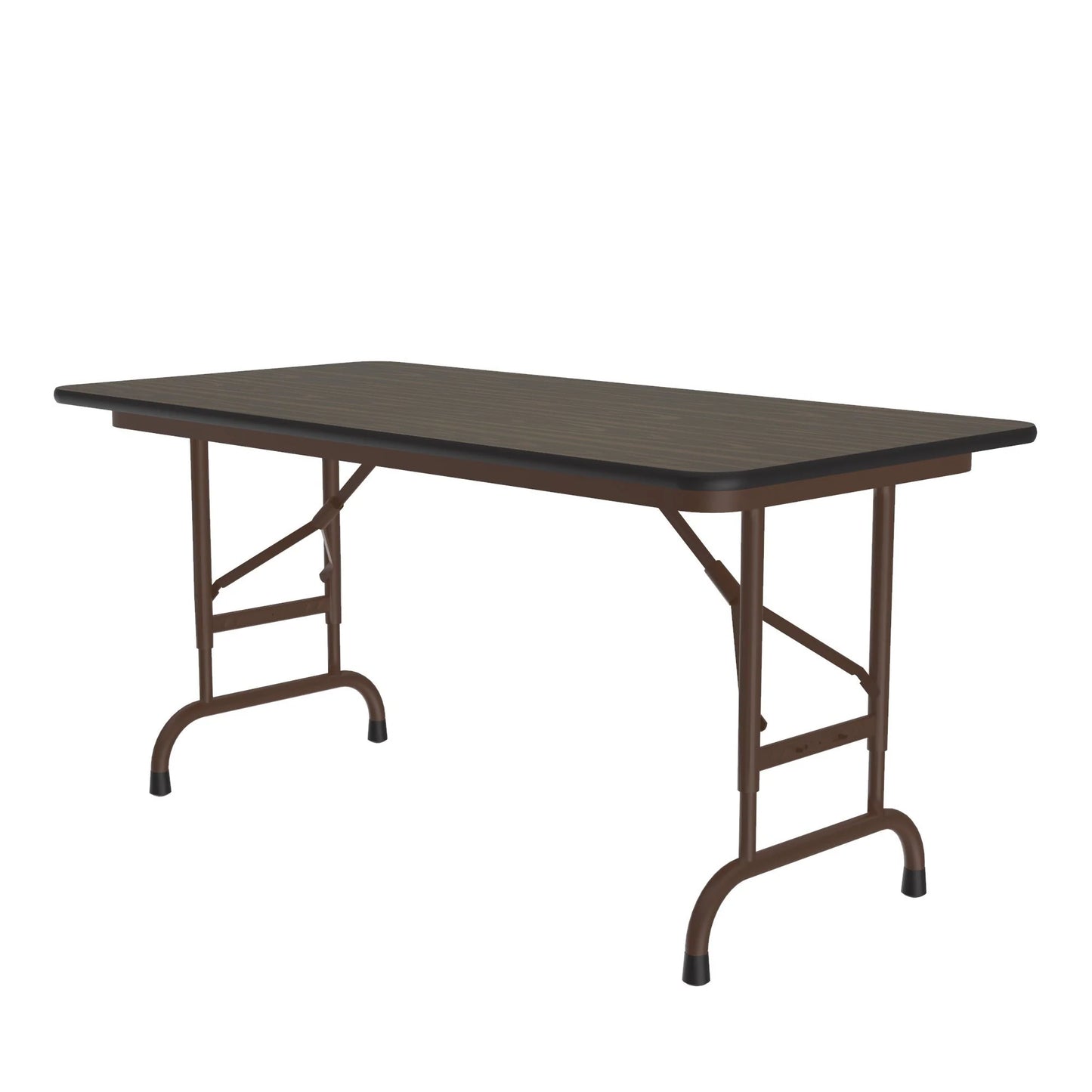 Commercial High Pressure Folding Tables Adjustable Height Wood Grain Tops