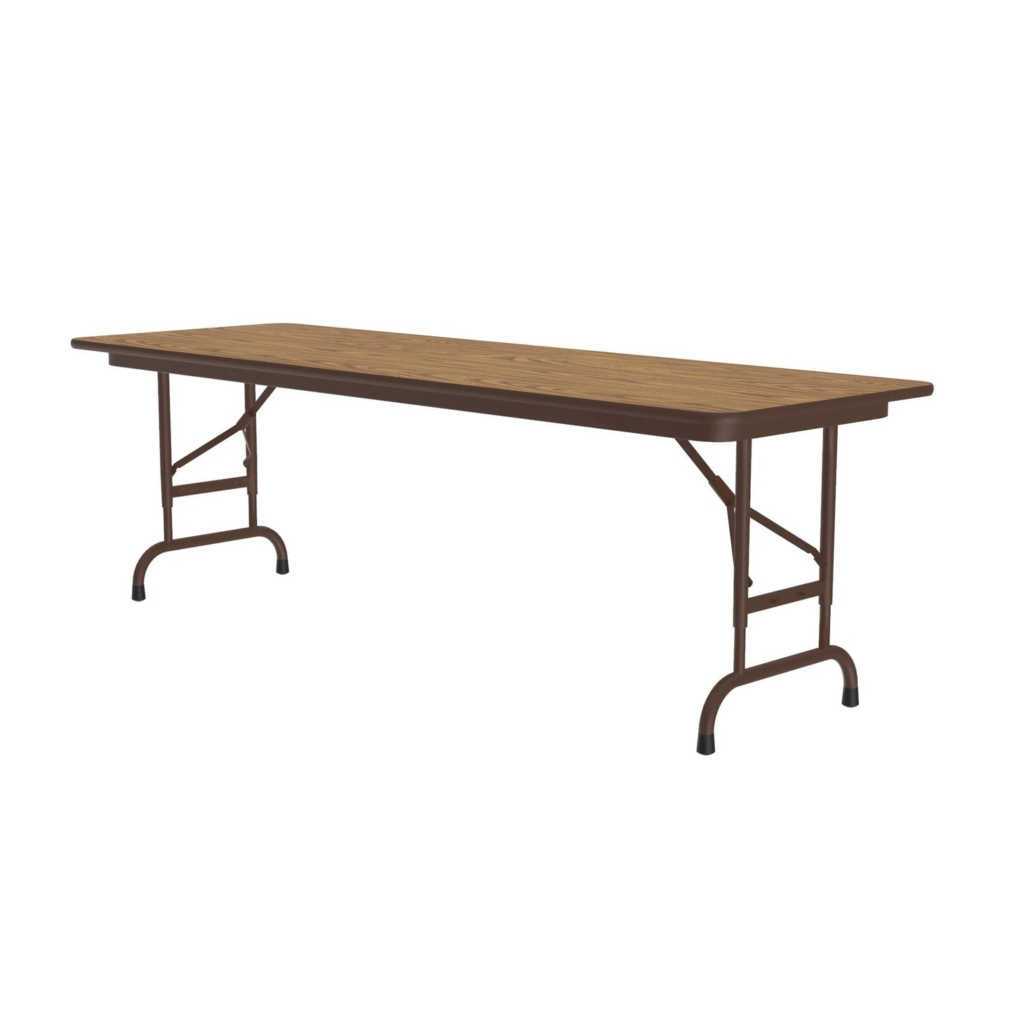 Commercial High Pressure Folding Tables Adjustable Height Wood Grain Tops