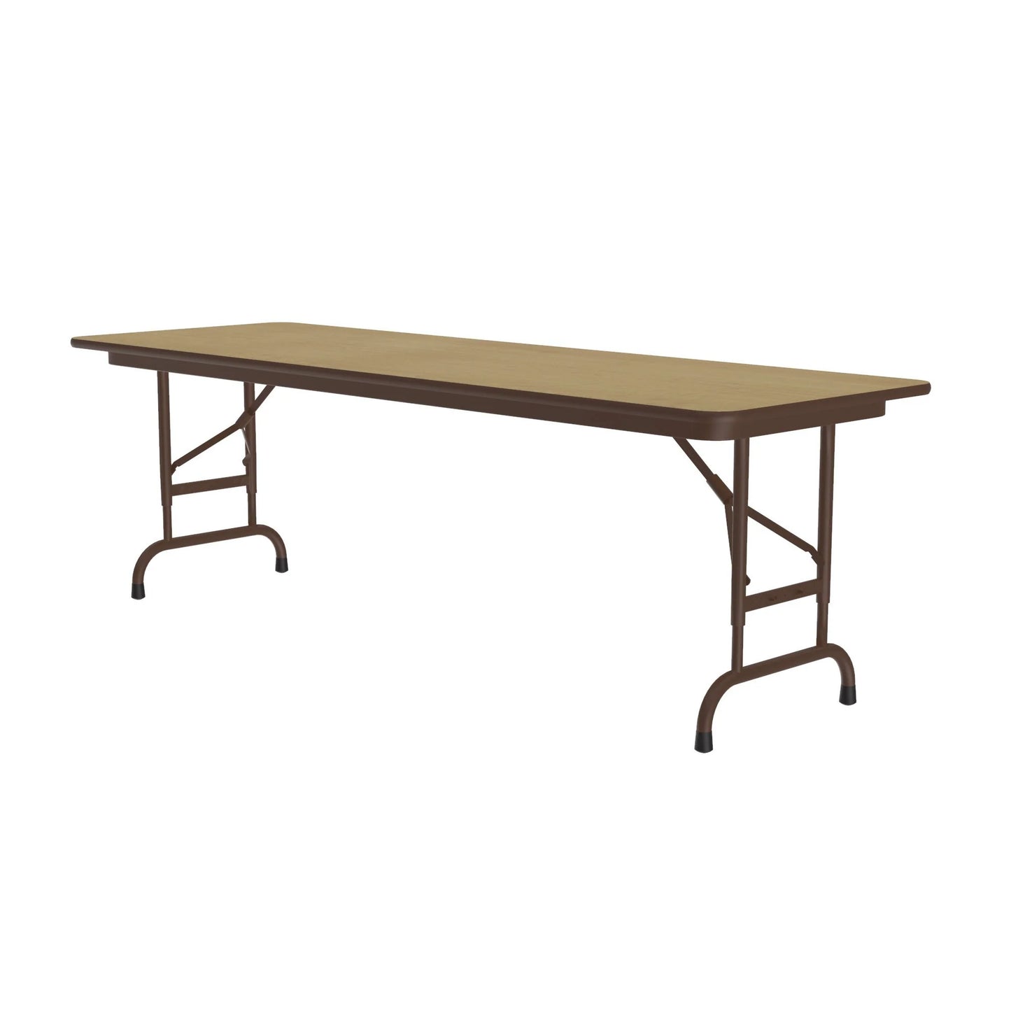 Commercial High Pressure Folding Tables Adjustable Height Wood Grain Tops