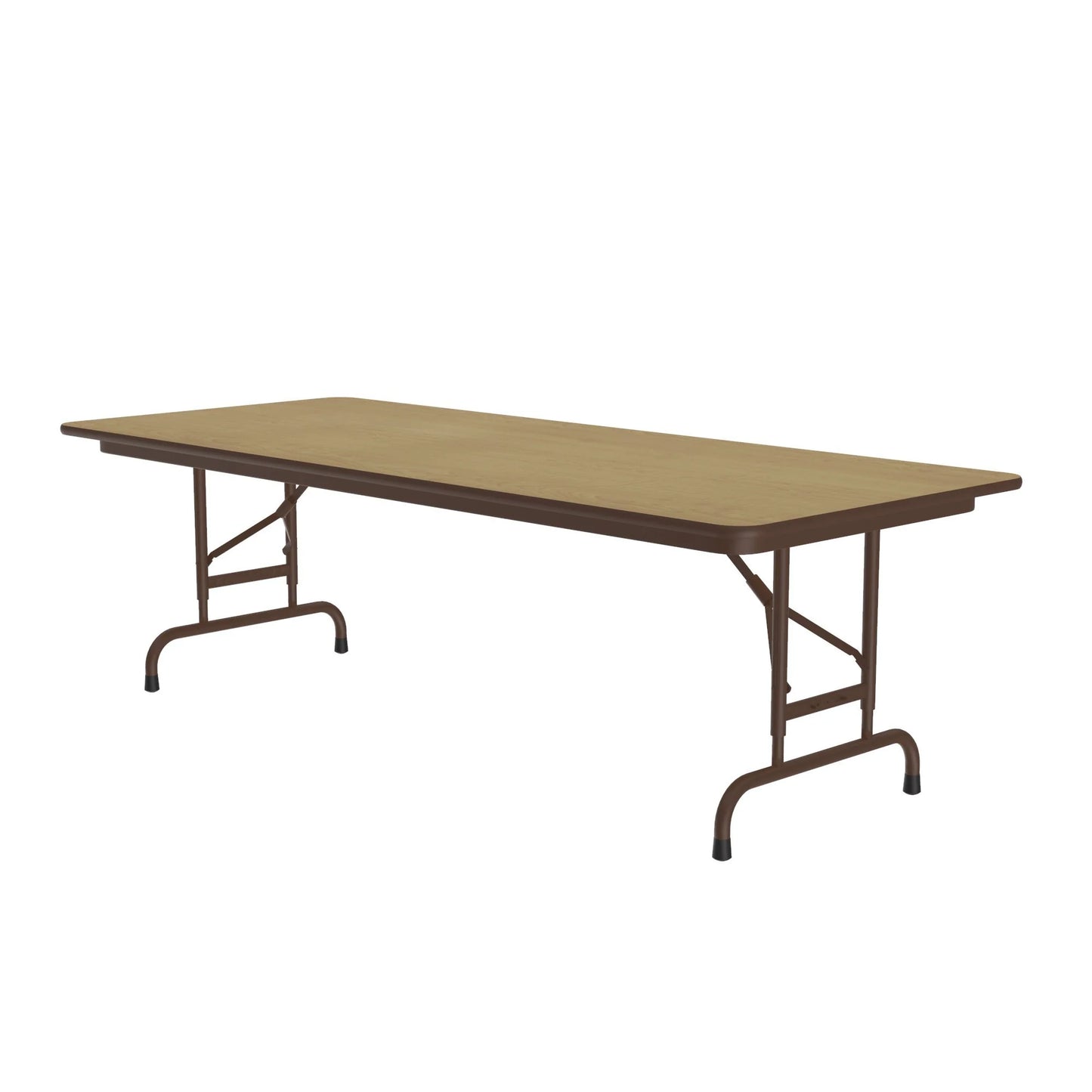 Commercial High Pressure Folding Tables Adjustable Height Wood Grain Tops