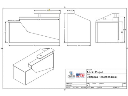 Reception Counter Solutions California Reception Desk, Office desk, Sales Desk, Sales Counter, Reception Counter