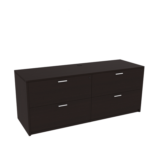 Kai Line Credenza Storage with Double Lateral Files