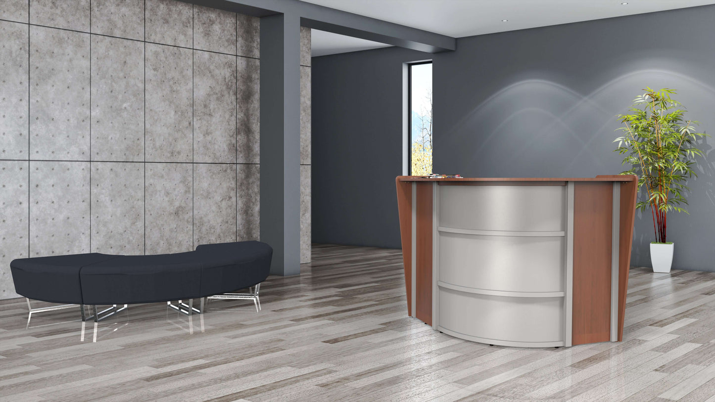 Linea Italia Corner Reception Desk Single Unit