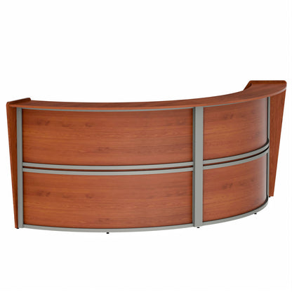 Linea Italia Curved Reception Desk with Counter 2 Units