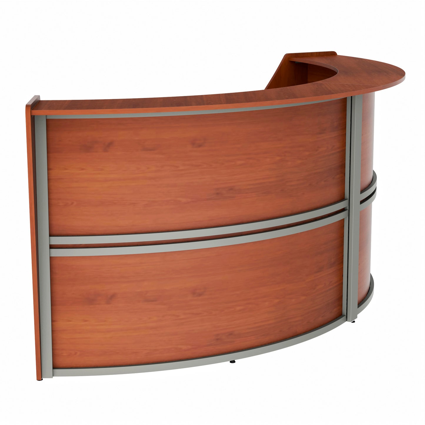 Linea Italia Curved Reception Desk with Counter 2 Units