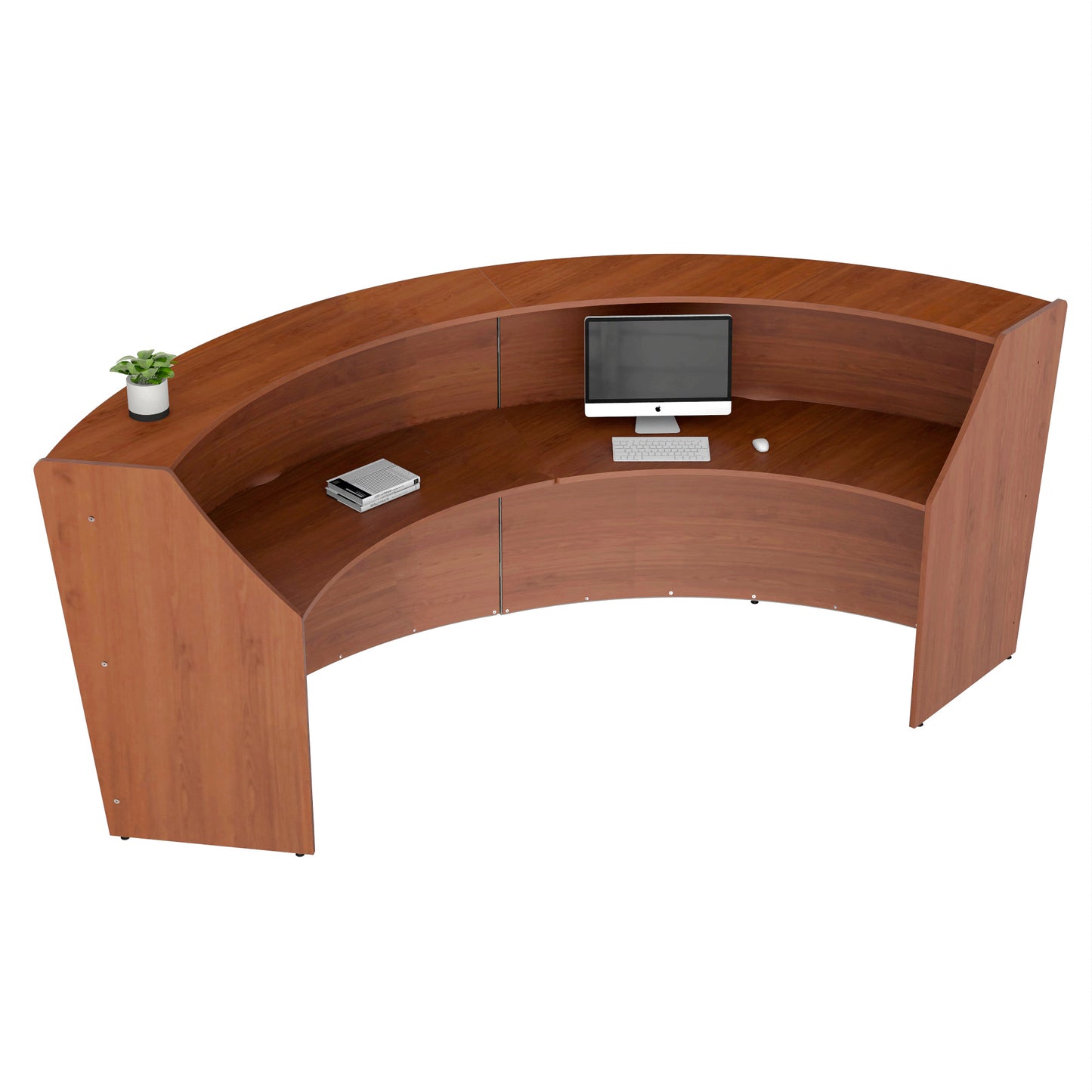 Linea Italia Curved Reception Desk with Counter 2 Units