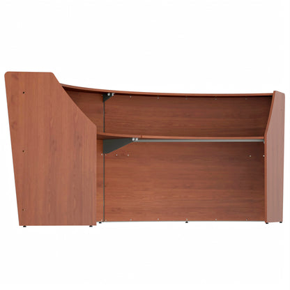 Linea Italia Curved Reception Desk with Counter 2 Units